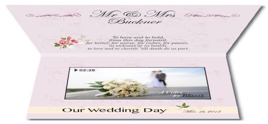 Wedding invitations with TVKards